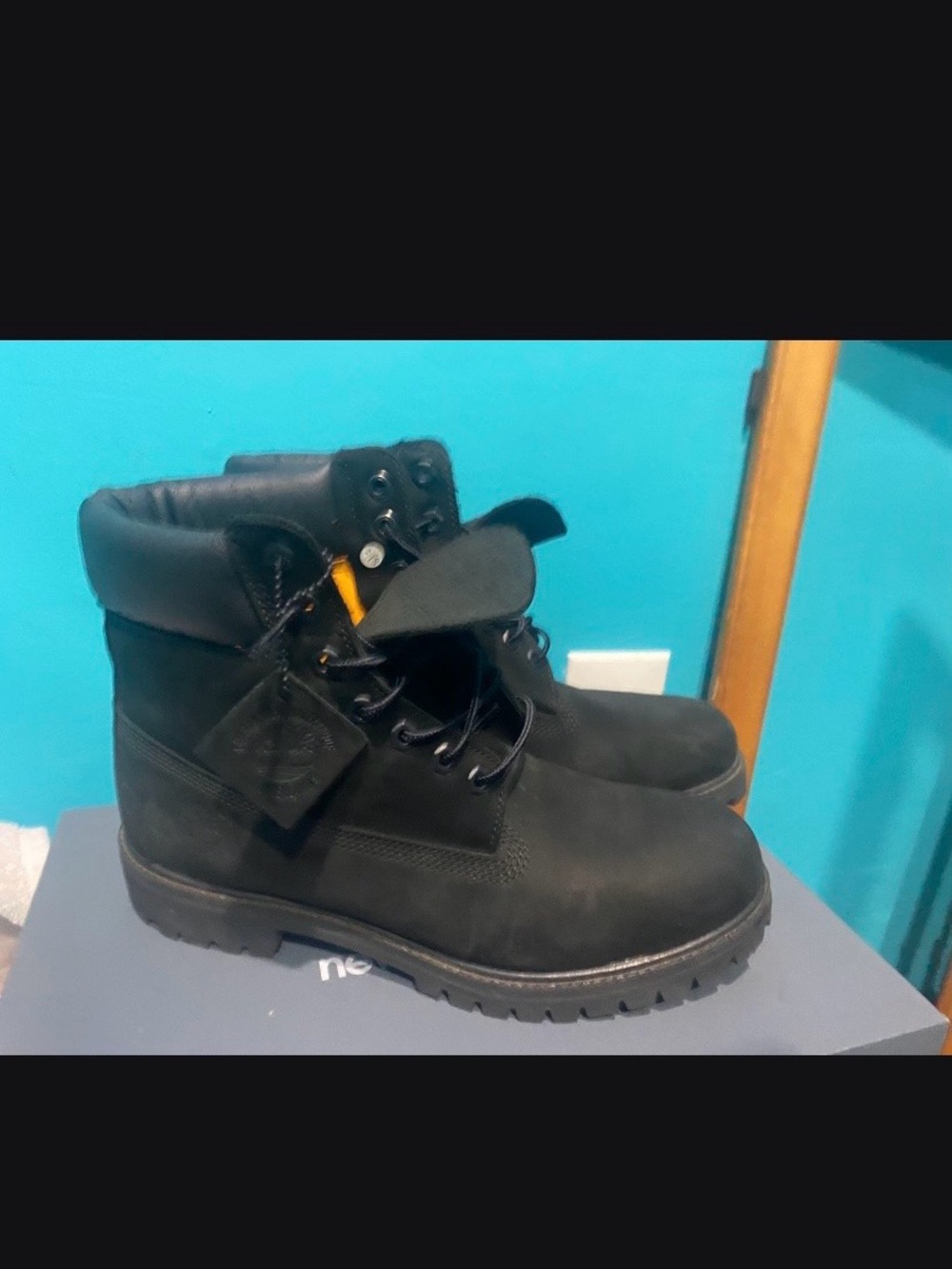 Timberland Black Men's Lace-Up Work Boots